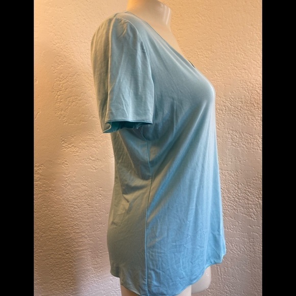 ARMANI Collezioni (SZ 14) light turquoise top . NWT .Made in Italy. - Picture 4 of 10